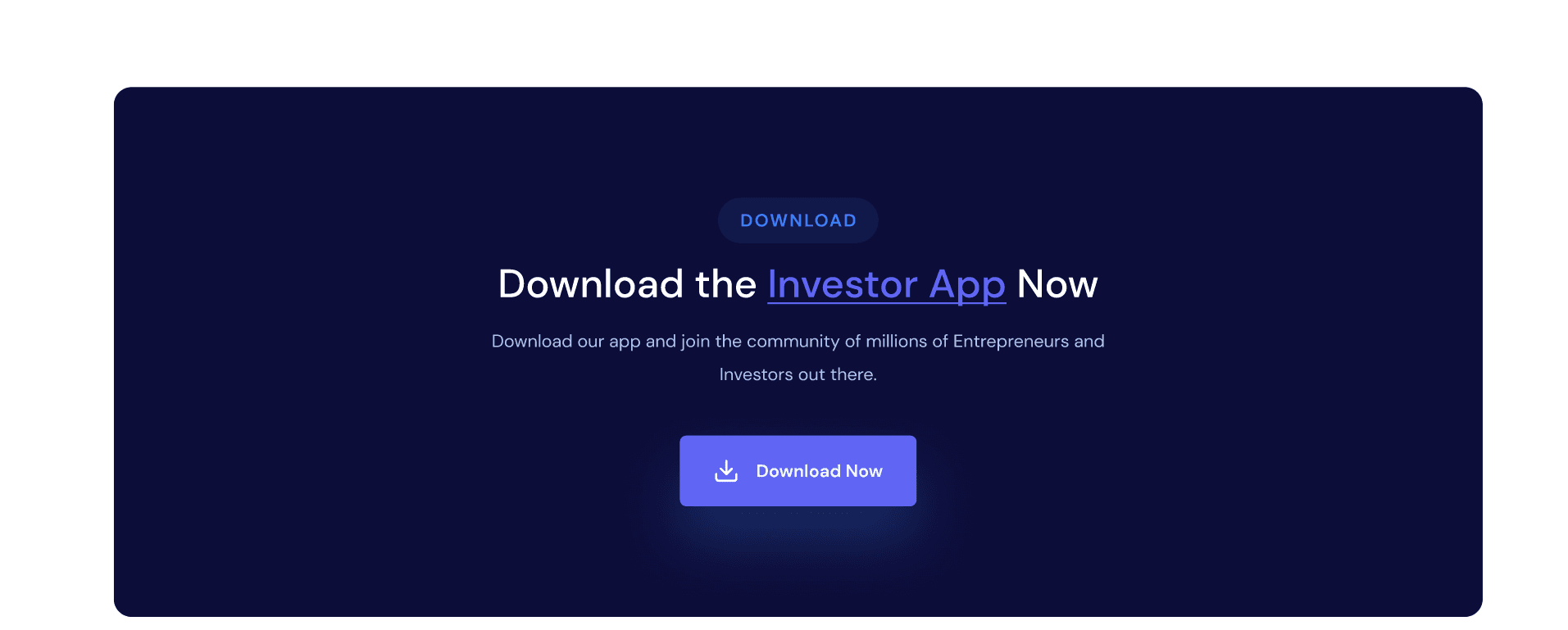 Download the Investor App now