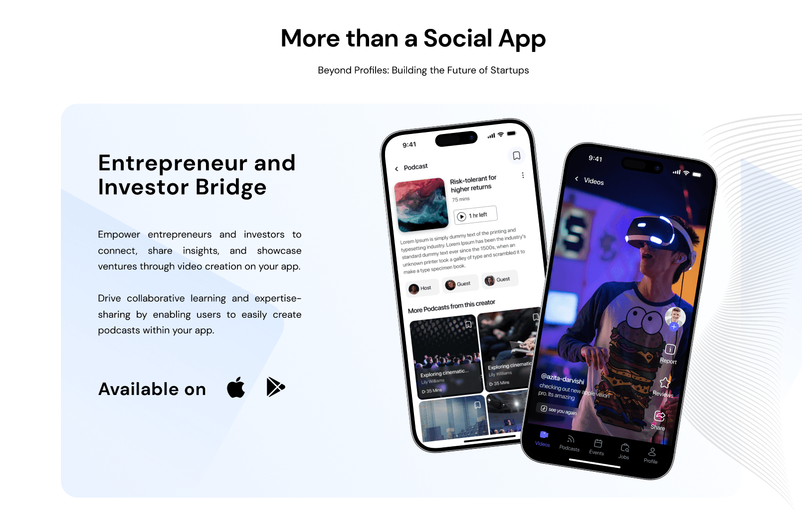More than a social app Teqtak feature details