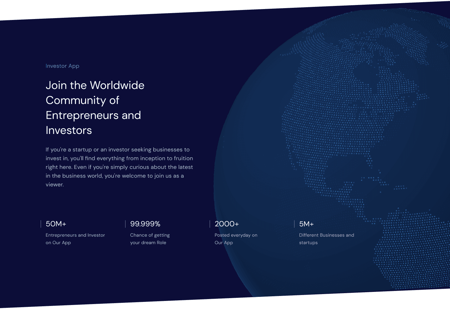 Worldwide community of entrepreneurs and investors